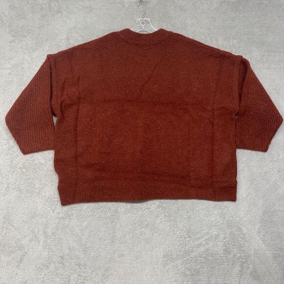 Madewell Sweater Womens 3X Brown Wool Alpaca Havener Pullover Sweater NI619 - Picture 7 of 8